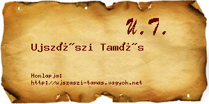 Ujszászi Tamás névjegykártya