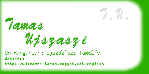 tamas ujszaszi business card